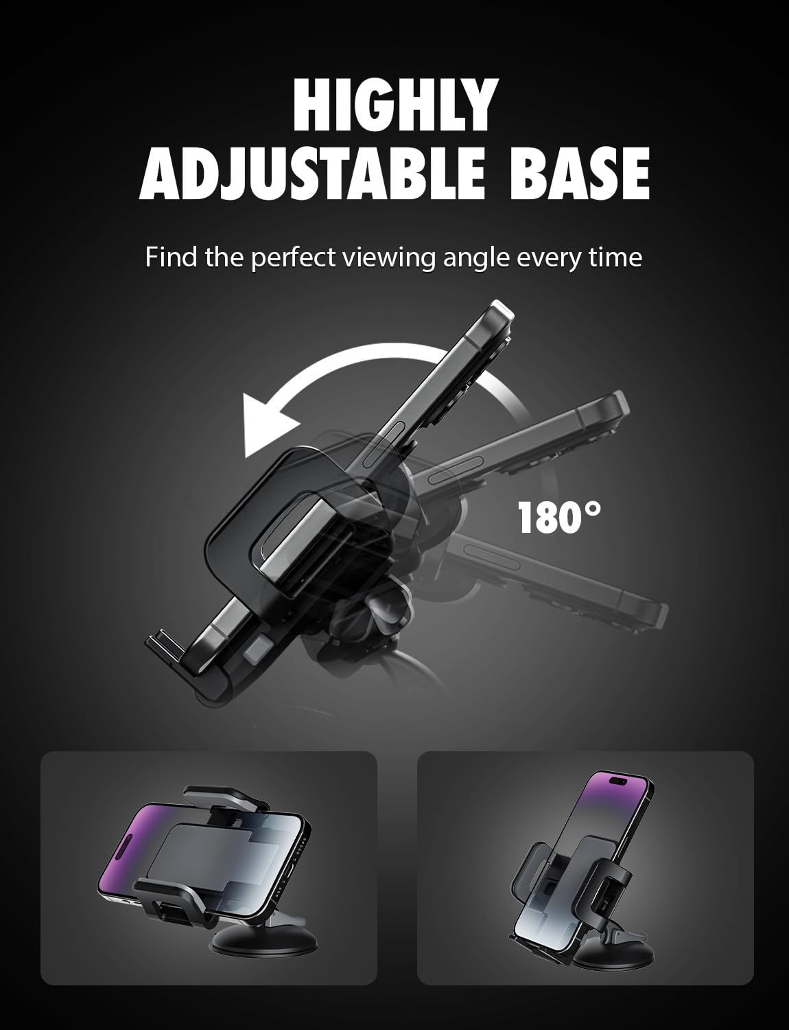 XVenture Griplox Waterproof Phone Mount, Boats Phone Holder for Kayak