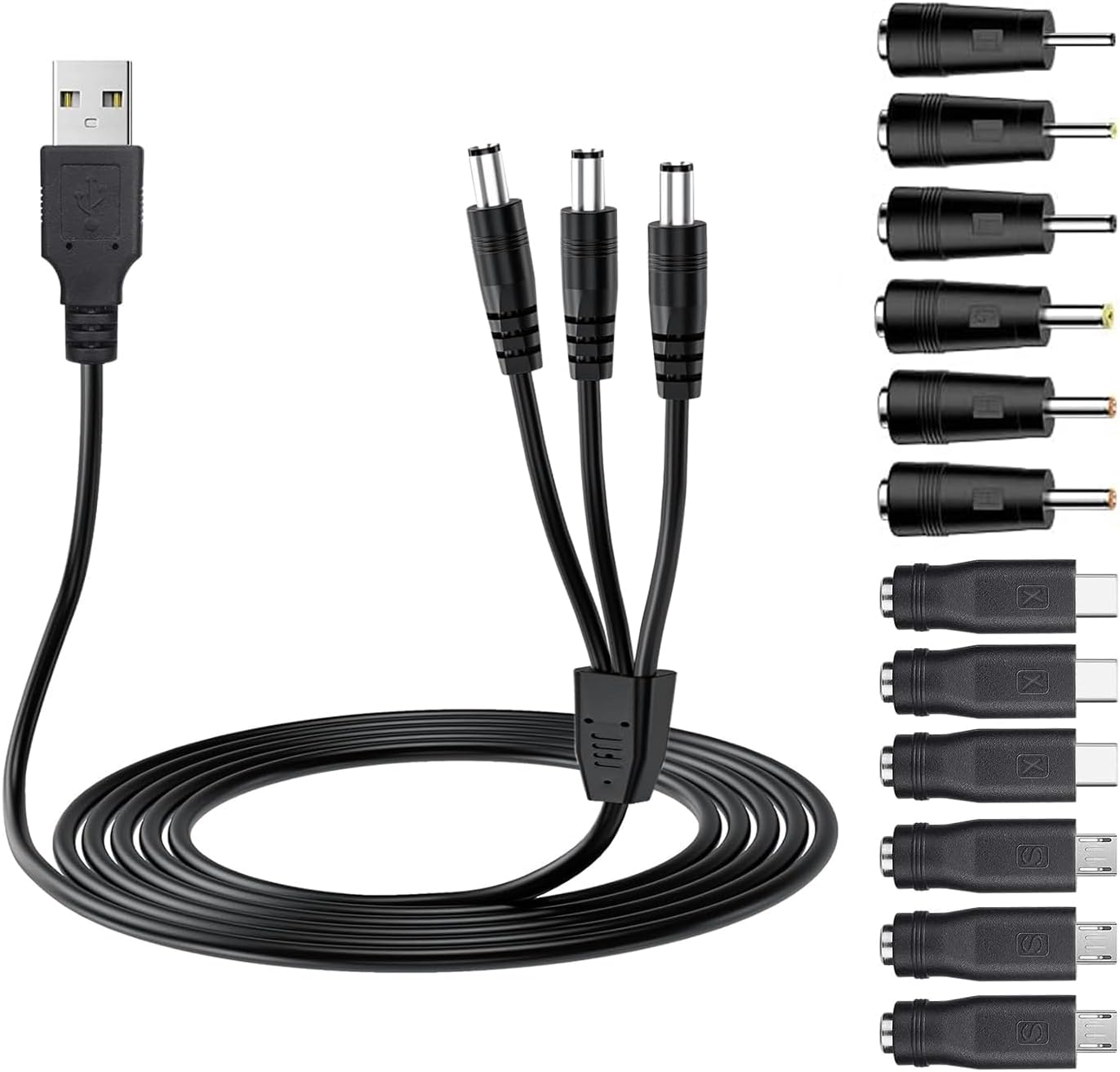 Universal Dog Shock Collar Charger Cable - 12-in-1 USB Charging Cord for Training Systems | Compatible with Bousnic, Mini Educator, Patpet