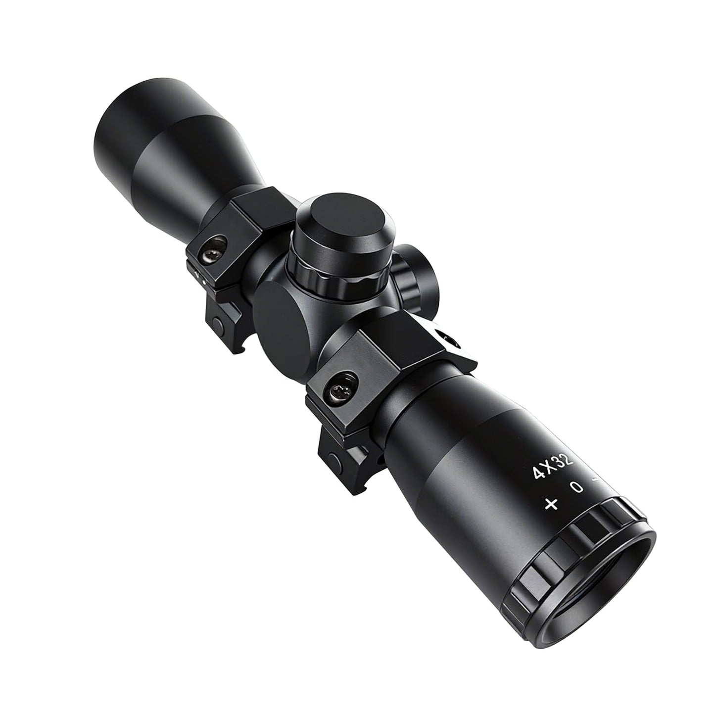 Tactical 4X32 Compact Riflescope - Mil Dot Reticle for Precision Hunting | Adjustable Rail Mounts