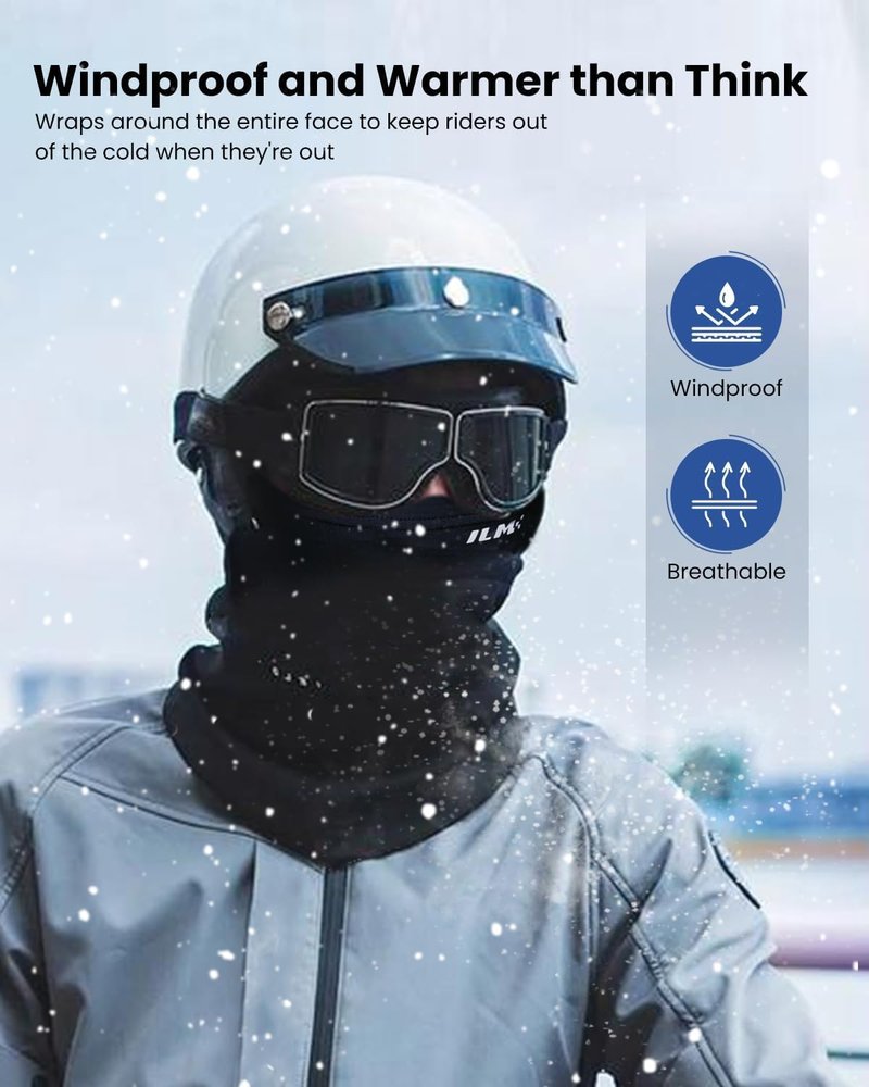 Motorcycle Balaclava Face Mask - Warm Winter Protection for Skiing | FM01 Model