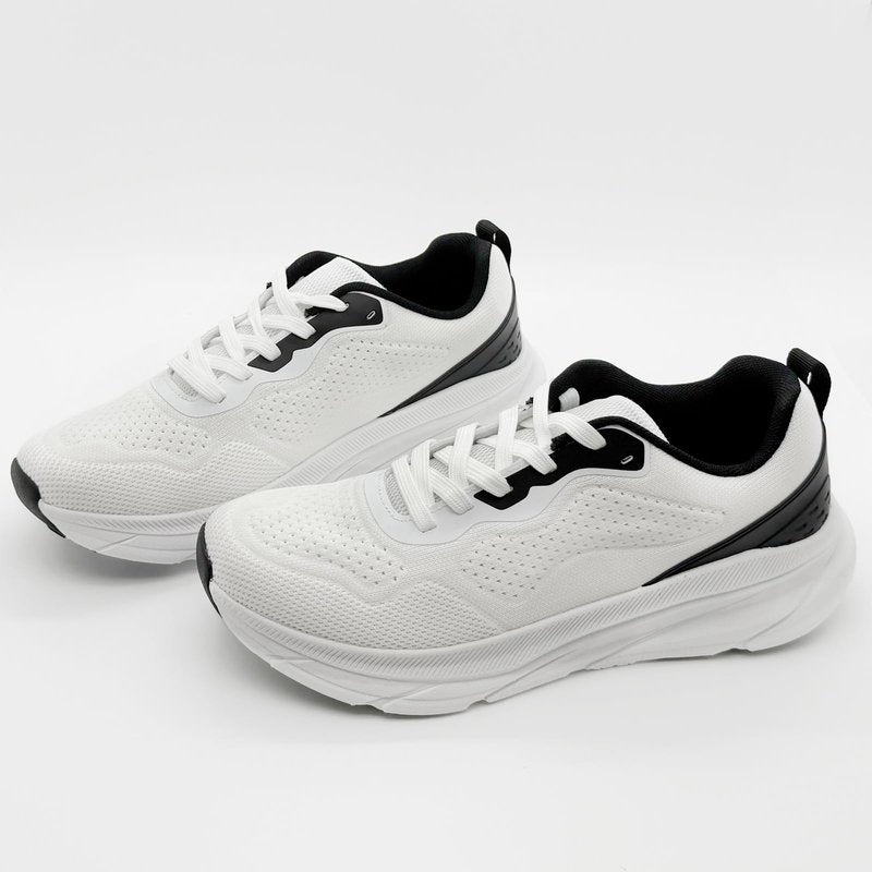 DWSTN Breathable Running Shoes for Men Non Slip Slip On Walking Shoes Lightweight Walking of Mesh Workout Fashion Comfortable White