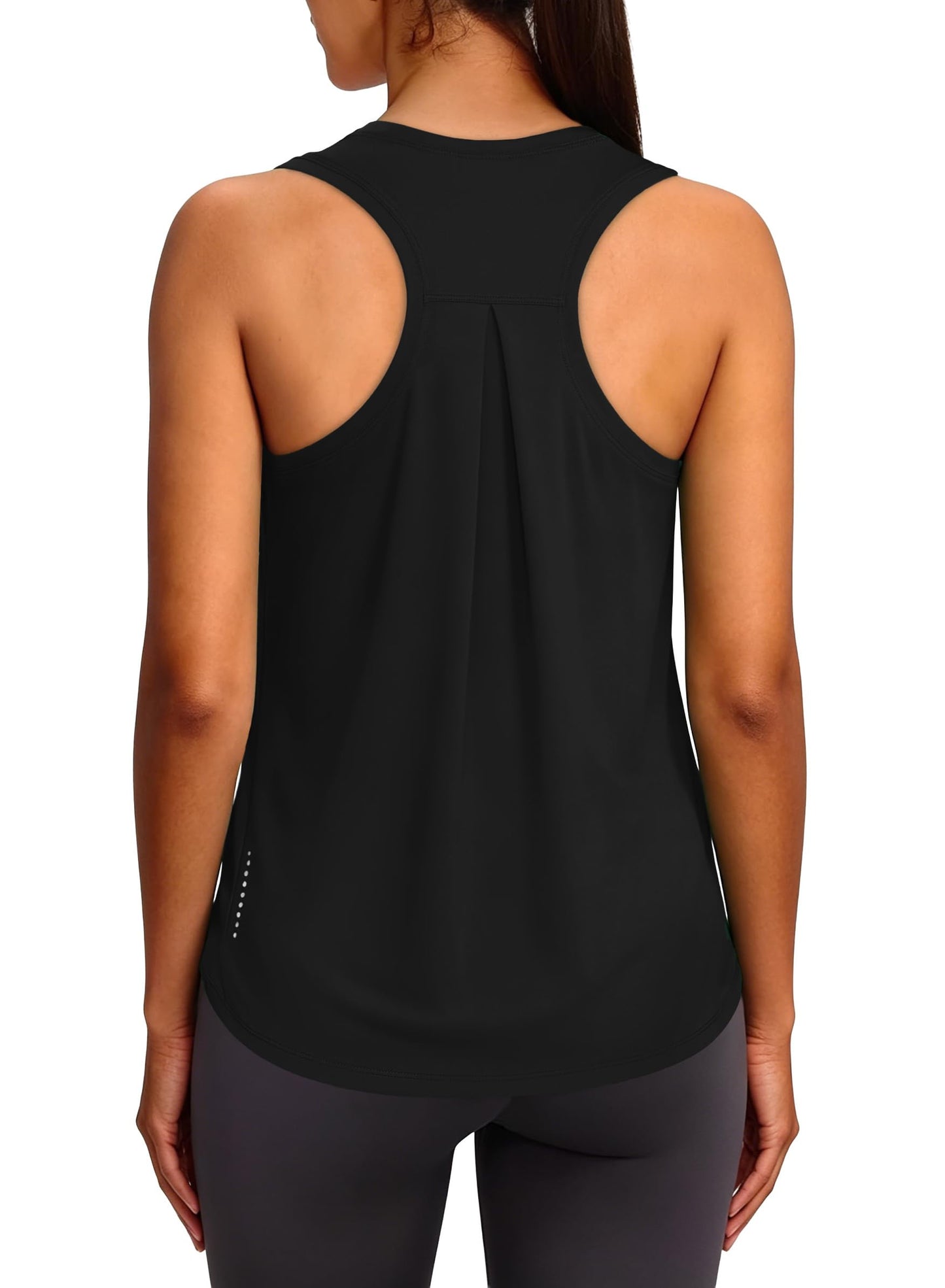 XIEERDUO Racerback Tank Tops for Women Summer Athletic Tops for Women 2026 Beach Vacation Clothes for Women Black L