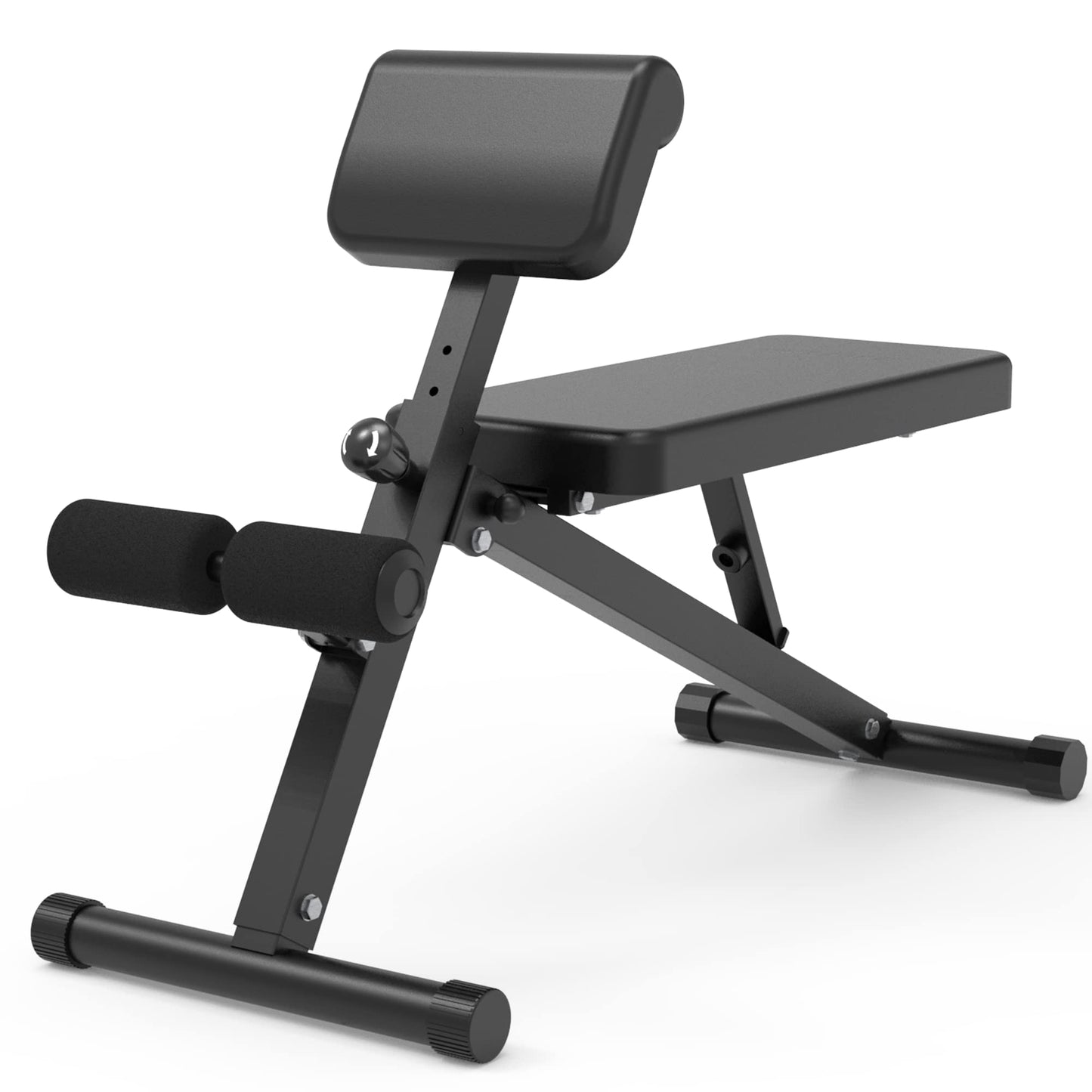 leikefitness Roman Chair Adjustable Weight Bench Foldable Workout Exercise Bench Full Body Strength Training Preacher Curls Bench