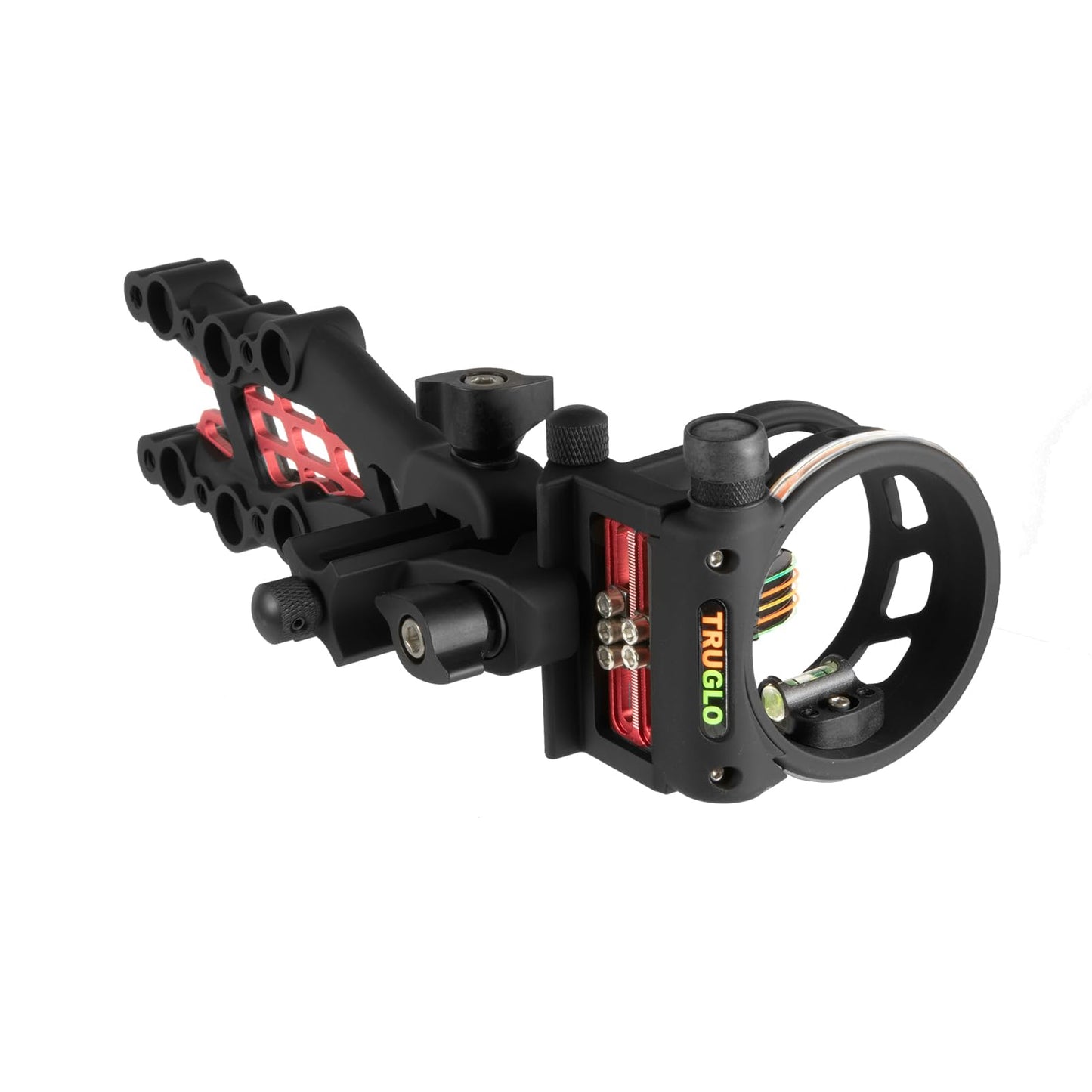 TRUGLO Carbon Hybrid 5-Pin Durable Ultra-Lightweight Micro-Adjustable Bow Sight with Large Circular Field of View, Toolless Micro Adjustment, Black