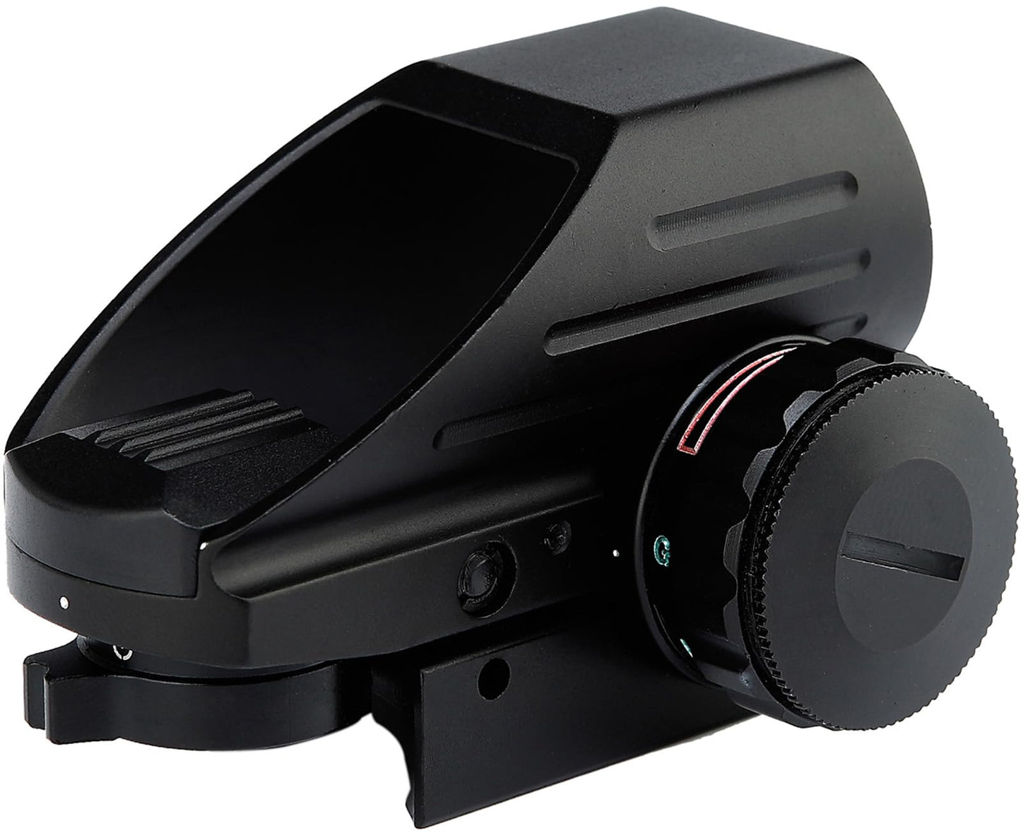 MAYMOC Red and Green Reflex Sight with 4 Reticles, with 20mm Mount Rail