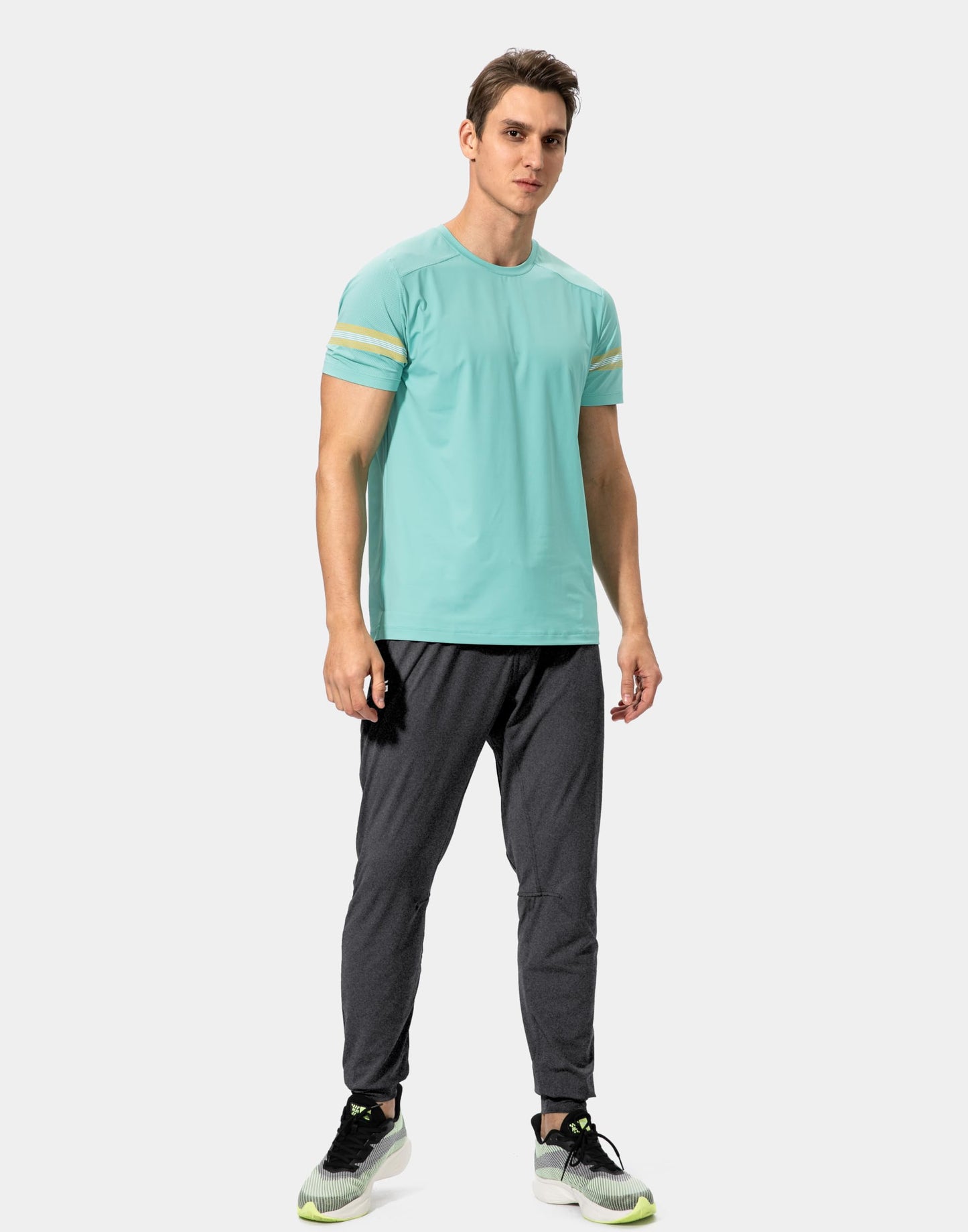 G Gradual Men's Sweatpants with Zipper Pockets Athletic Pants Traning Track Pants Joggers for Men Soccer, Running, Workout(Heathered Black,XXL)