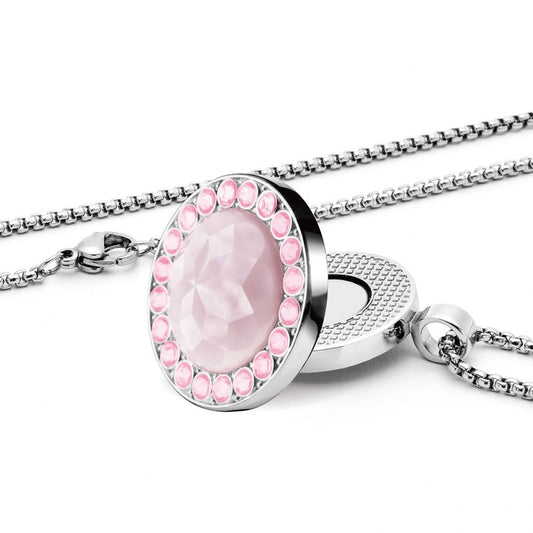 E TRUEE Golf Ball Marker with Ceramic crystal Ball Marker Necklace (20mm Small size) Gifts Accessories Women Golfers