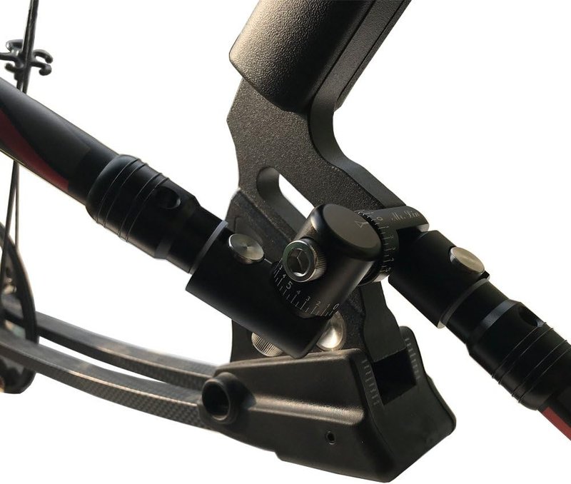 Bow Rod Stabilizer - Fully Adjustable Single Side V-Bar Mount with Quick Disconnect | AMEYXGS