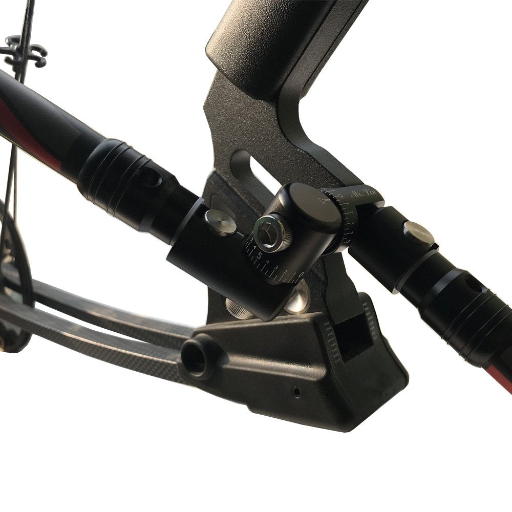 SHARROW Archery Bow Stabilizer for Compound Bow Carbon Fiber Stabilizer Damping System and Weights Kit Single Side V-bar and Bow Stabilizer Set (6"&8")