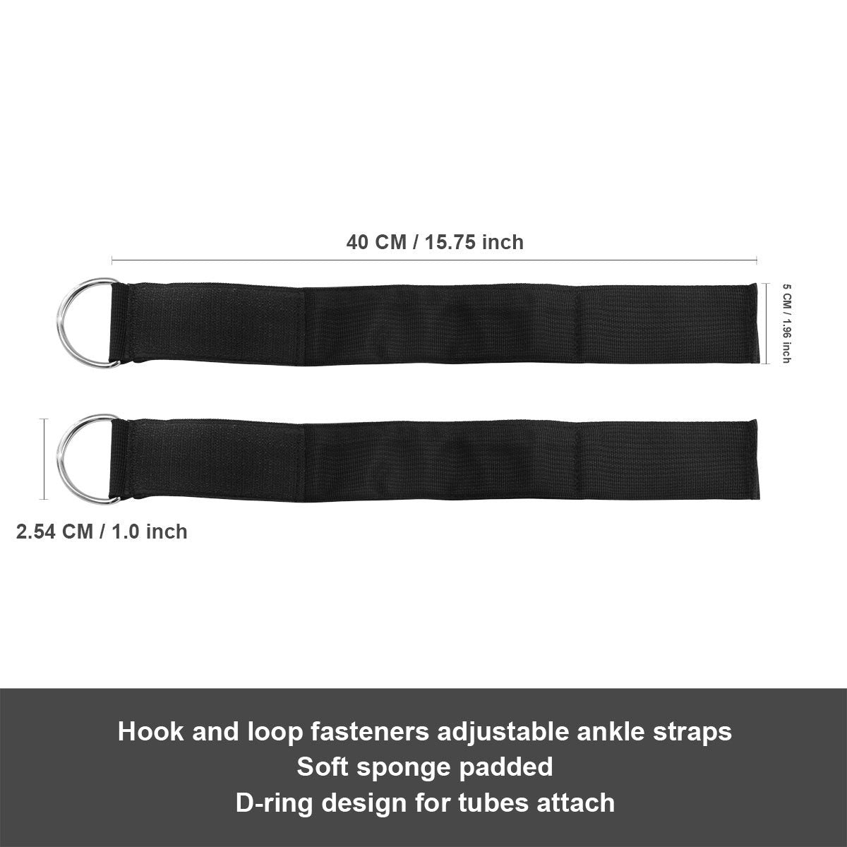 HYVAWO Strength Legs Resistance Bands with Ankle Straps Speed Agility Training for Running Taekwondo Skating Fitness Exercise