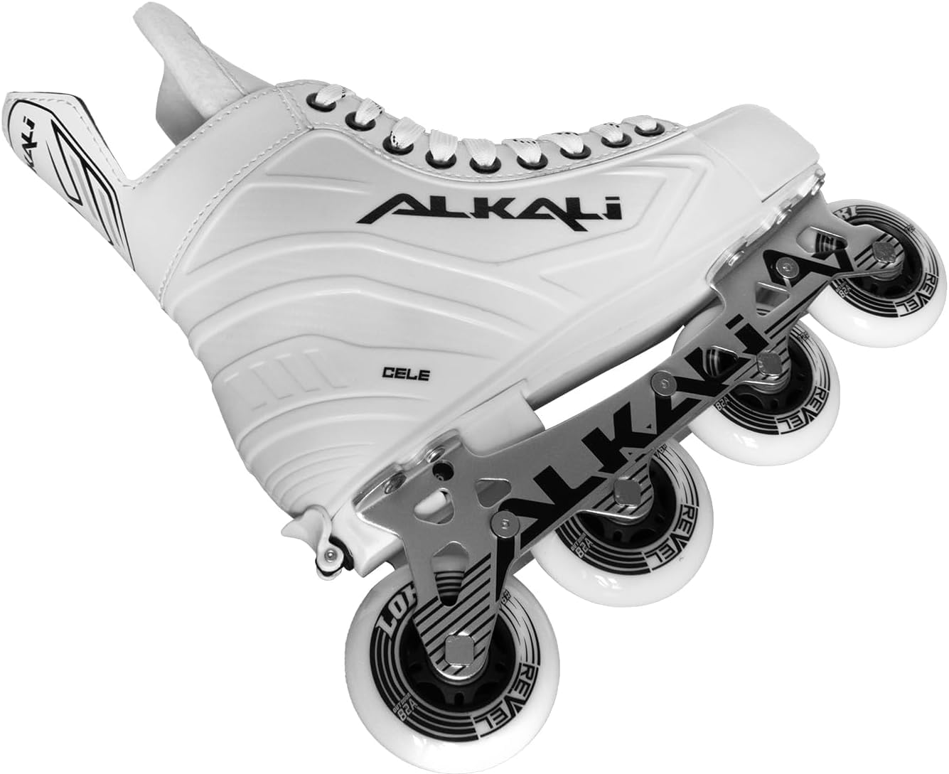 Alkali Cele Adjustable Senior Junior Youth Roller Inline Hockey Skates, New for 2023 (JR Skate 2-5 (Shoe Size 3.5-6.5))