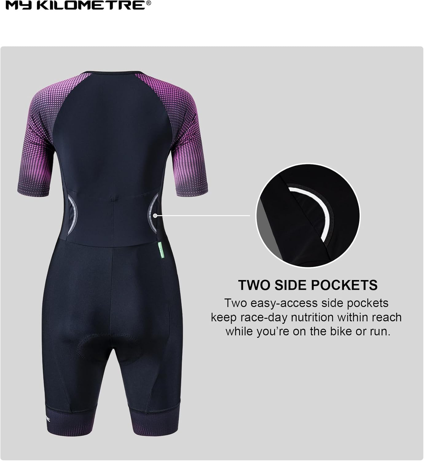 Women's Triathlon Suit - Quick-Drying One-Piece with Front Zip & UPF 50+ Protection | Comfortable Fit
