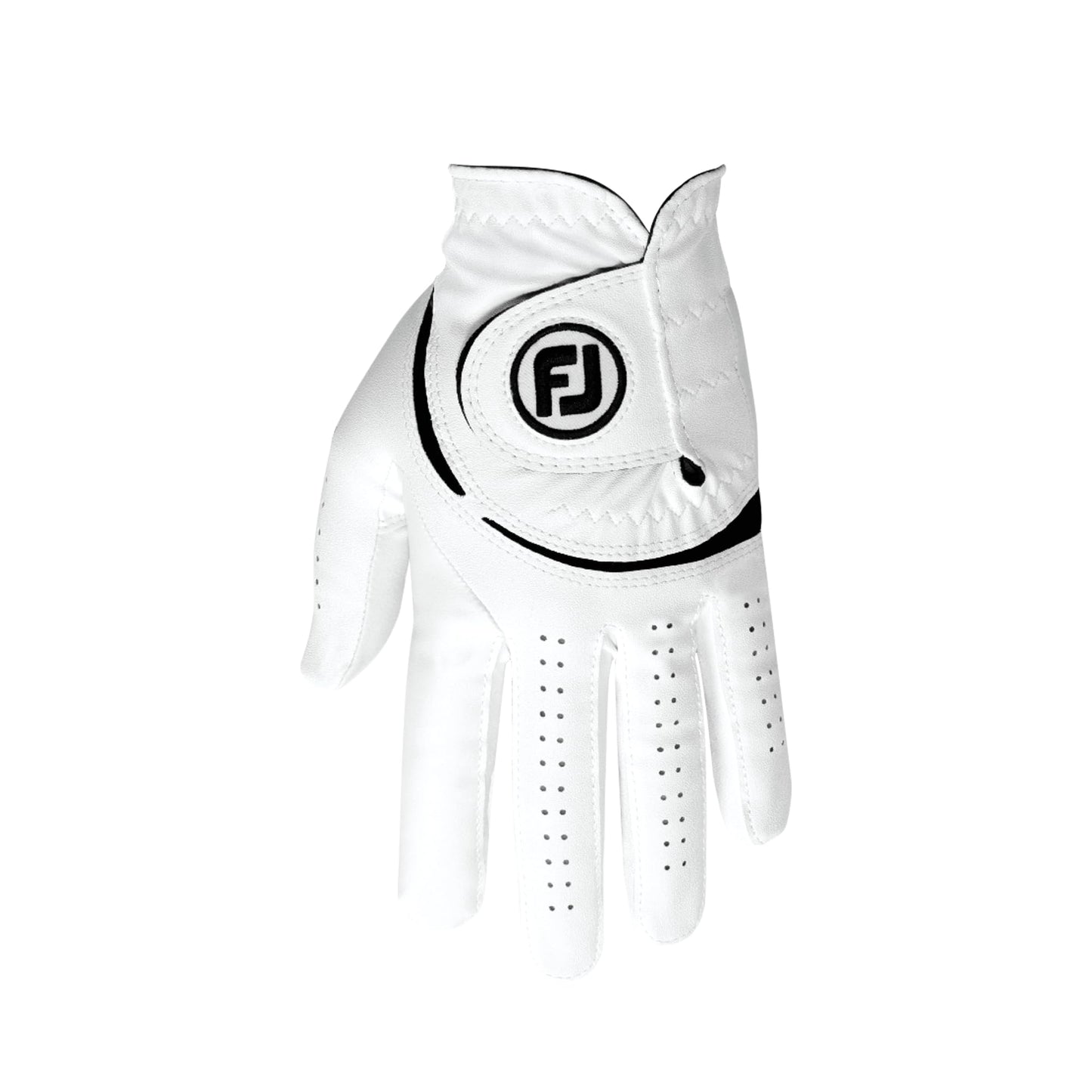 FootJoy Men's WeatherSof Golf Glove, White, Large, Worn on Left Hand