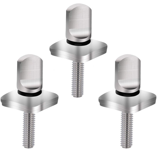 Sikawai Fin Screw 316 Stainless Steel No Tool Fit for Long-Board and SU-P Surfing Accessories - 3 Pack