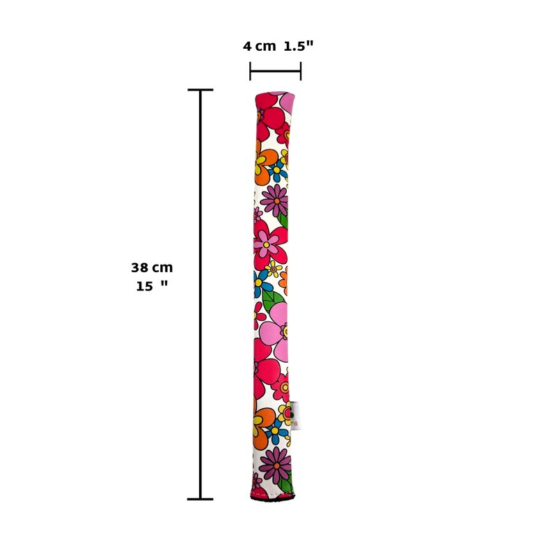 Foretra Driver Headcover Golf Club Covers Blade Mallet Putter Cover Alignment Stick Holder Hybrid Fairway Wood Head Cover Flower Pattern Novelty Golf Accessories for Most Brands (Alignment Stick)