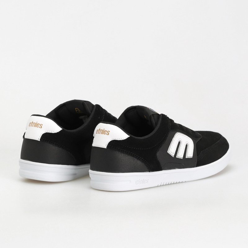 Etnies The Aurelien – Contemporary Athletic Skate Look, Reinforced Build, Michelin Outsole 3 x More Durable - Black/White - 10