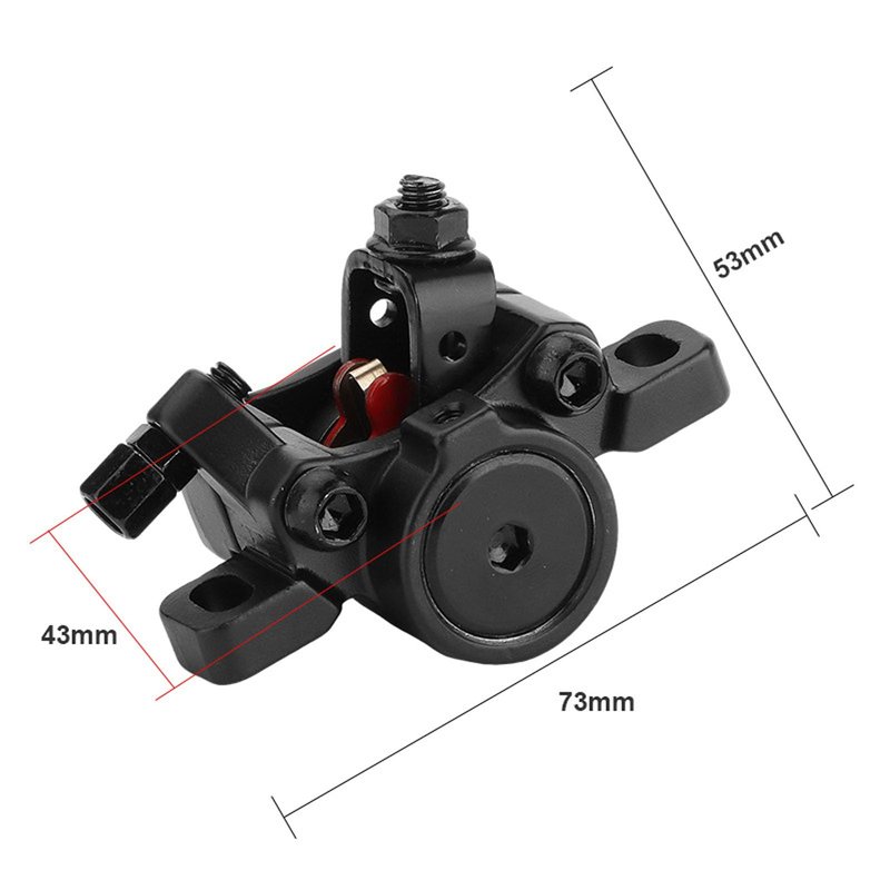 Fockety Disc Brake Caliper for KQi2 KQi2 Pro KQi3 KQi3 PRO KQi3 Electric Scooter, Universal Aluminum Alloy Hydraulic Include Brake Pads Electric Scooter Parts, Easy