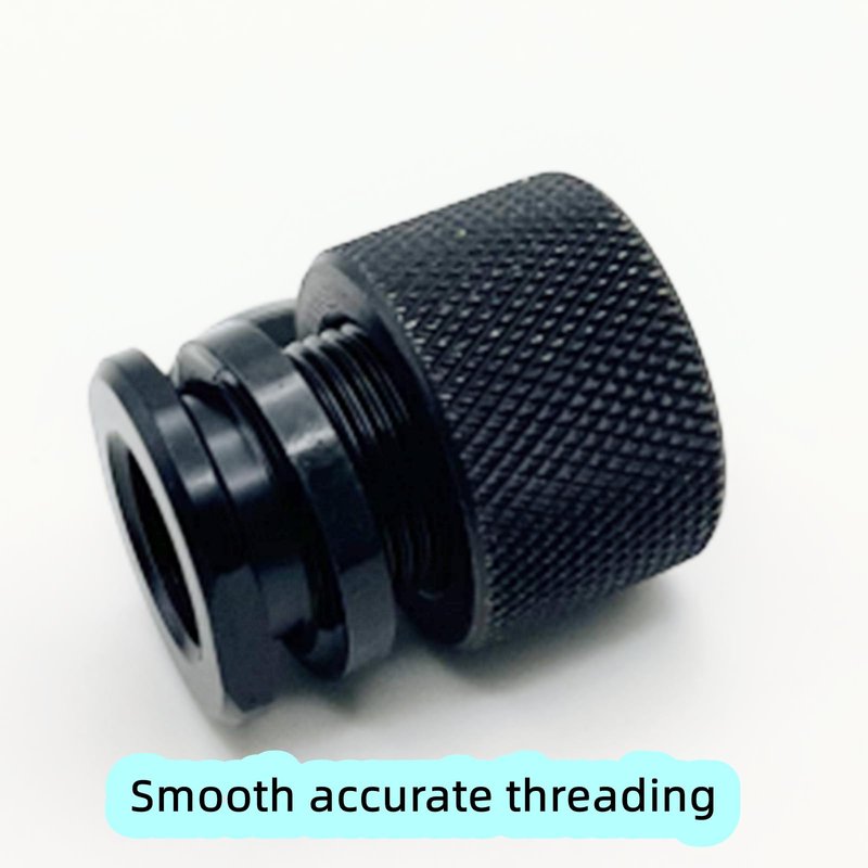 Thread Protector 1/2 * 28 & 5/8 * 24 for .22LR .223 5.56 & .308 LR308, with Crush Washer, All Steel,10 Pack
