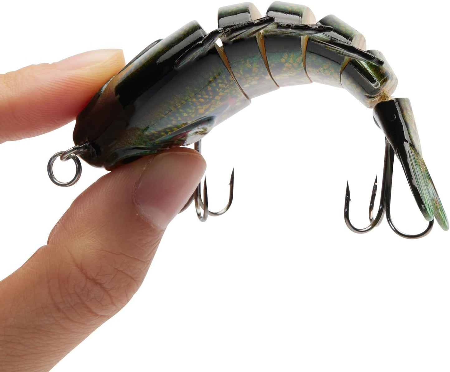 SwimPanfish Multi Jointed Bluegill Swimbaits - Hard Topwater Bass Fishing Lures | 3.5in/0.85oz