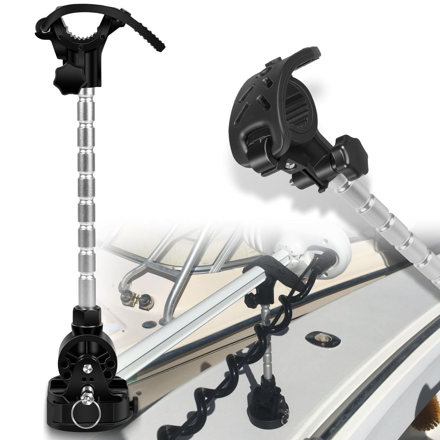 Repalcement for 1862060 MKA-60 Electric Steer Bow-Mount Stabilizer Kit, Trolling Motor Stabilizer Mount For MinnKota Trolling Motors Ulterra, Terrova & PowerDrive, Reduces Bounce and Vibration