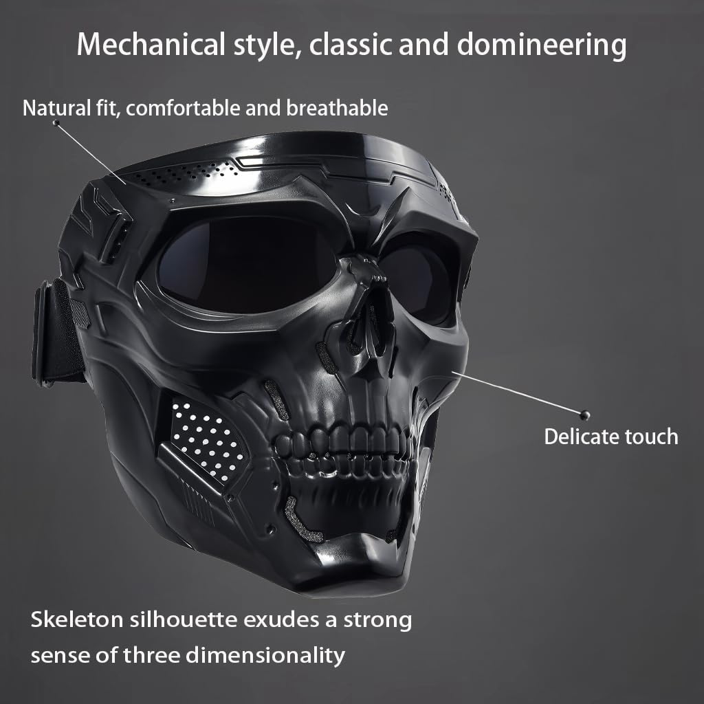 Motorcycle Face Mask - Full Face Dirt Bike Goggles for Motocross & ATV | Unisex Riding Gear