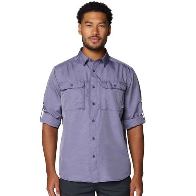 Mountain Hardwear Men's Canyon Long Sleeve Shirt, Dusted Sky, X-Large