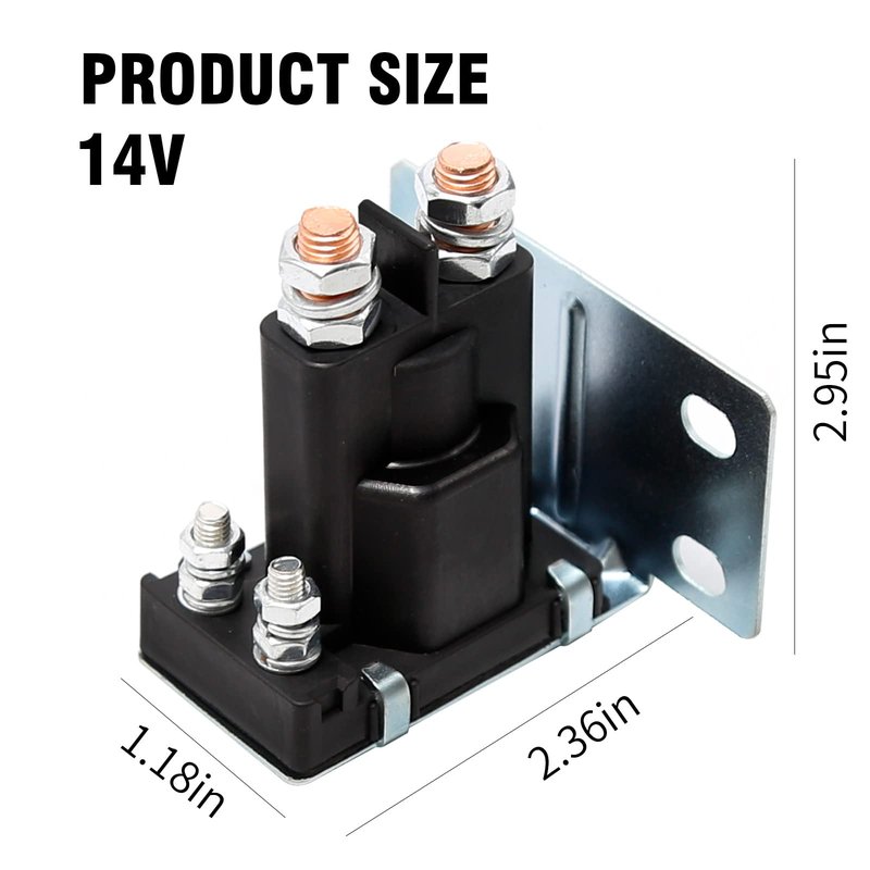 CADUFUELLY 14 V Golf Cart Solenoid 4 Terminal Replacement for EZGO TXT Gas 1994-Up, Replaces 27153-G01 612813