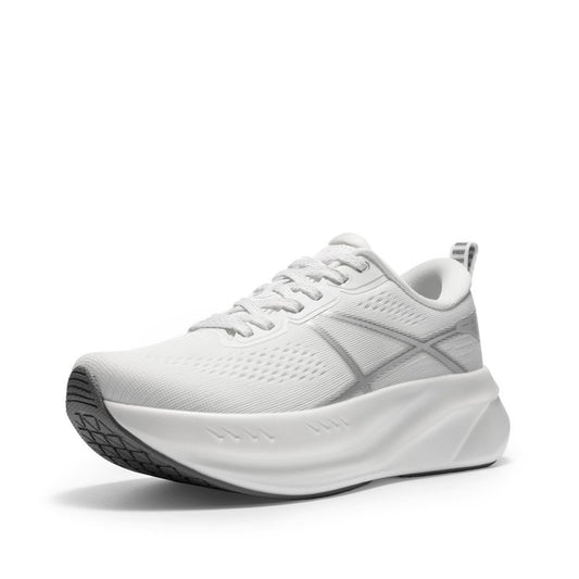 ALLSWIFIT Women's Road Running Shoes Cushion Tennis Shoes Non-Slip Comfortable Lightweight Gym Workout Athletic Arch Support Walking Sneakers Active5K,Size 7,White,AWUMRS2503