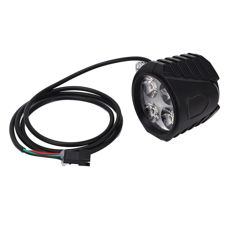 Electric Scooter Front Light, 2 in 1 Electric Horn Headlight 10 Inch 12-72V Universal Fit for Commuters Night Riders Cycling Enthusiasts