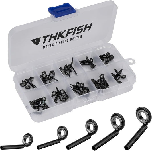 Micro Rod Tips Repair Kit - 70pcs Fly Rod Replacement Tips | 10 Sizes, Durable Box Included