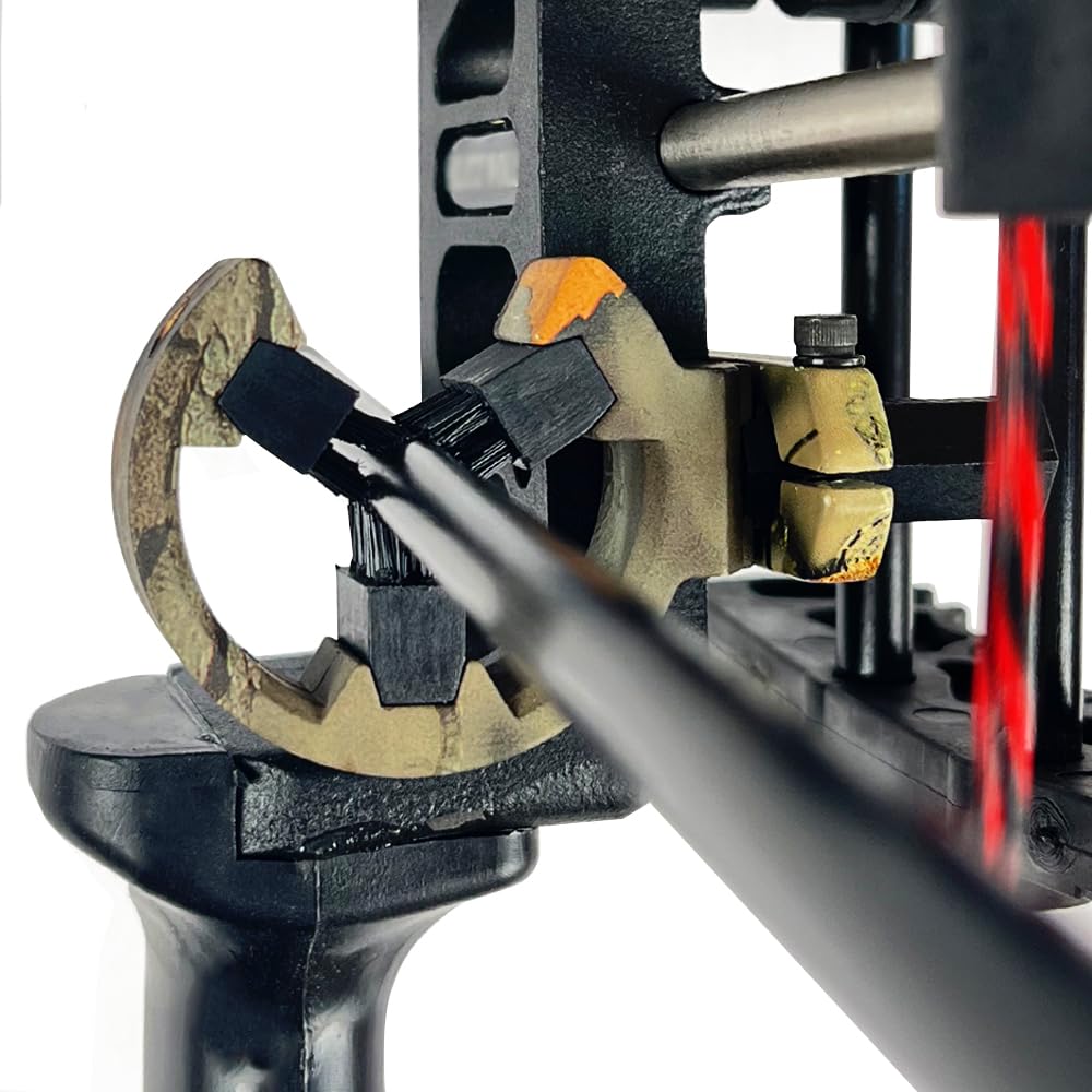 - QI HUO JU - Archery Arrow Rest Capture Whisker Biscuit Brush Arrow Rest for Compound Bow/Recurve Bow Hunting Shooting Target Left and Right Hand (Camo)