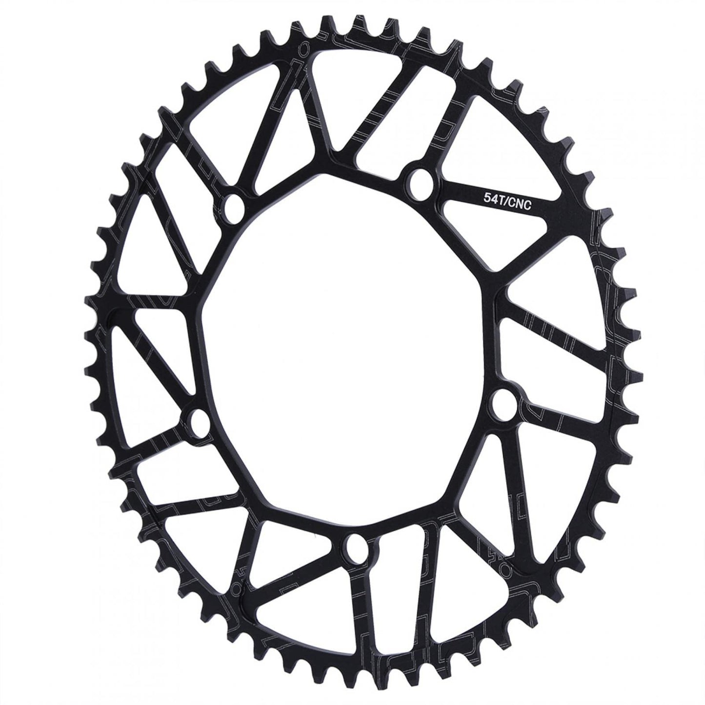 BCD Chainring, 50T 52T 54T 56T 58T 130 High Strength Bike Single Speed Chainrings Ultra Light Round Bicycle Chain Wheel Durable Aluminium Alloy Speed Chains Repair Parts for Mountain Road