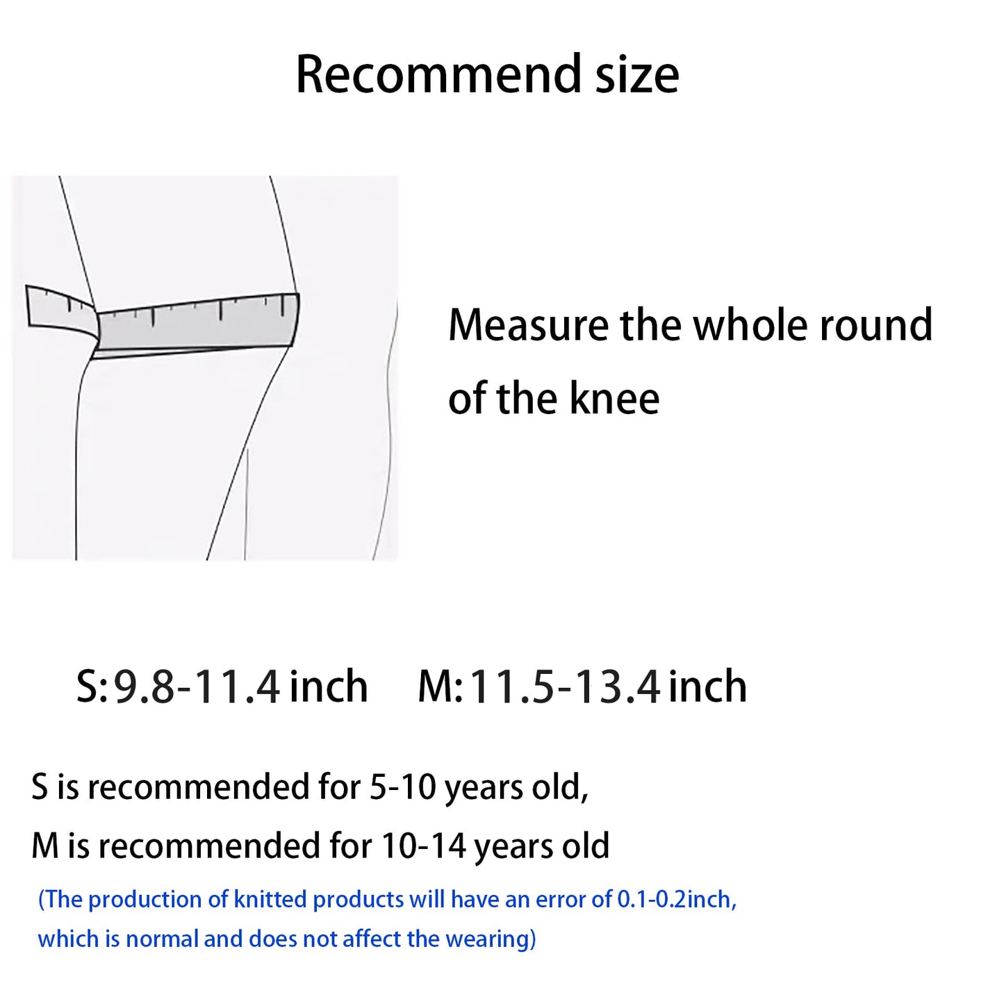 TXBONA Kids Knee Brace,Knee Support,Teenagers Knee Sleeve,Sport Knee Protectors For Children(1 Pair)(Black,Medium)