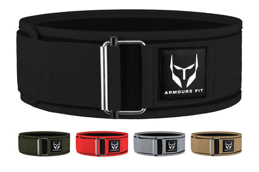 Self-Locking Weight Lifting Belt - Premium Weightlifting Belt Functional Fitness, Weight Lifting, and Olympic Lifting Athletes - Lifting Support for Men and Women - Deadlift Training Belt