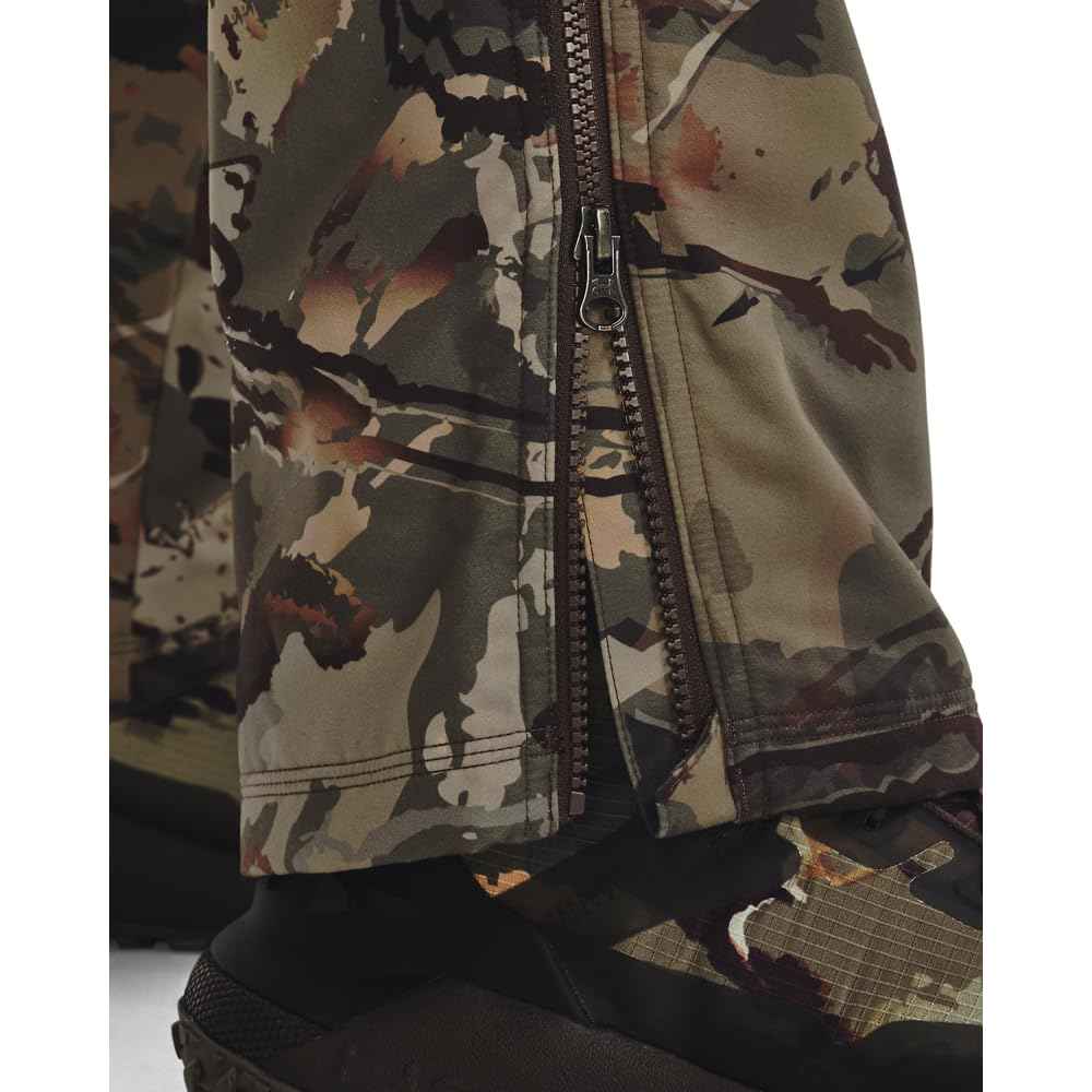 Under Armour Mens Brow Tine ColdGear Infrared Pants, Ua Forest 2.0 Camo (988)/Black, Small