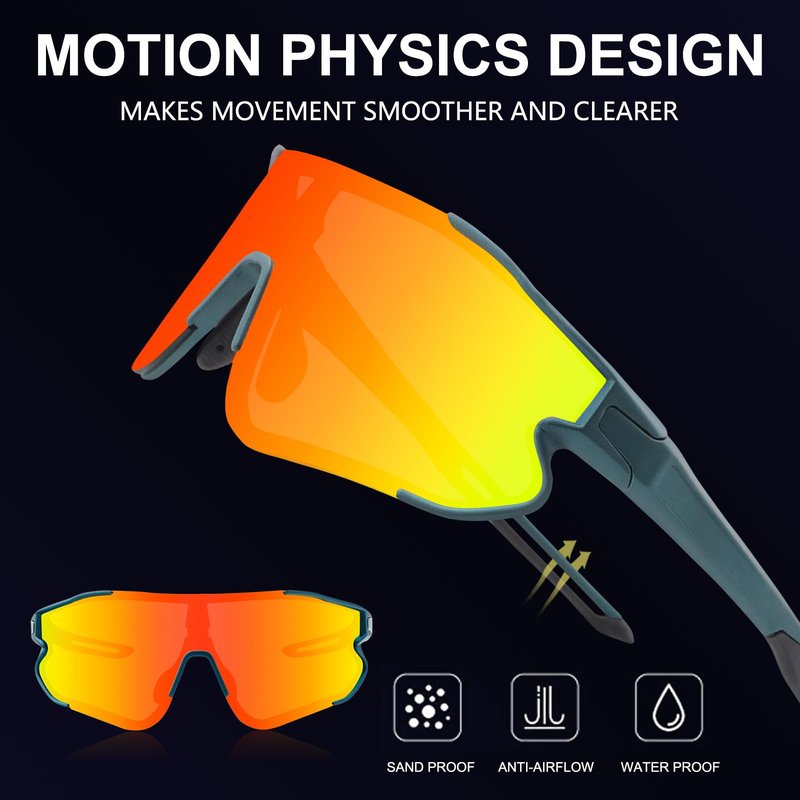 OULAIQI Kids Sunglasses Baseball Sunglasses for 8-14 boys girls TR90 Frame with 3 Lenses Sports Softball Cycling Sunlasses