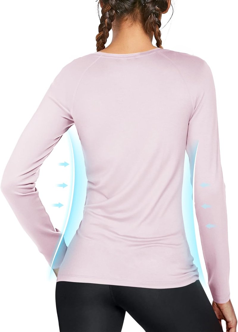 Women's UPF 50+ Sun Protection Long Sleeve Rash Guard | Athletic Swim Shirt for Hiking & Running