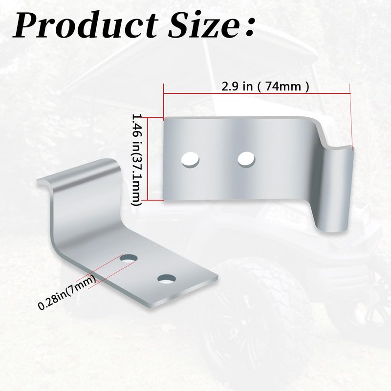 XYgdhqpt 18250-G1 Seat Hinges Fit for E-Z-GO pre-Medalist & Marathon Golf carts (1973-1995)-Gas and Electric Models-A Set of 2
