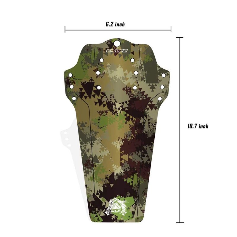 Farbetter 2 Pcs Mountain Bike Fender, MTB Mudguard, Front and Rear Bicycle Fender, Extended Version Fits 26, 27.5, 29, Plus Size and Fat Bike Wheel Sizes (Camouflage), Large