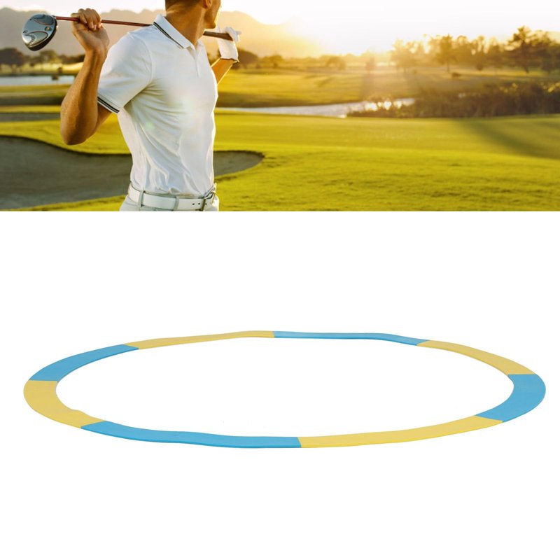 Focket Target Circle, Training Aid for Chipping and Pitching Toss to Create Speed Control Targets, Tee Up Ring, Multicolor Rings for Chipping and Putting Training (Yellow Blue