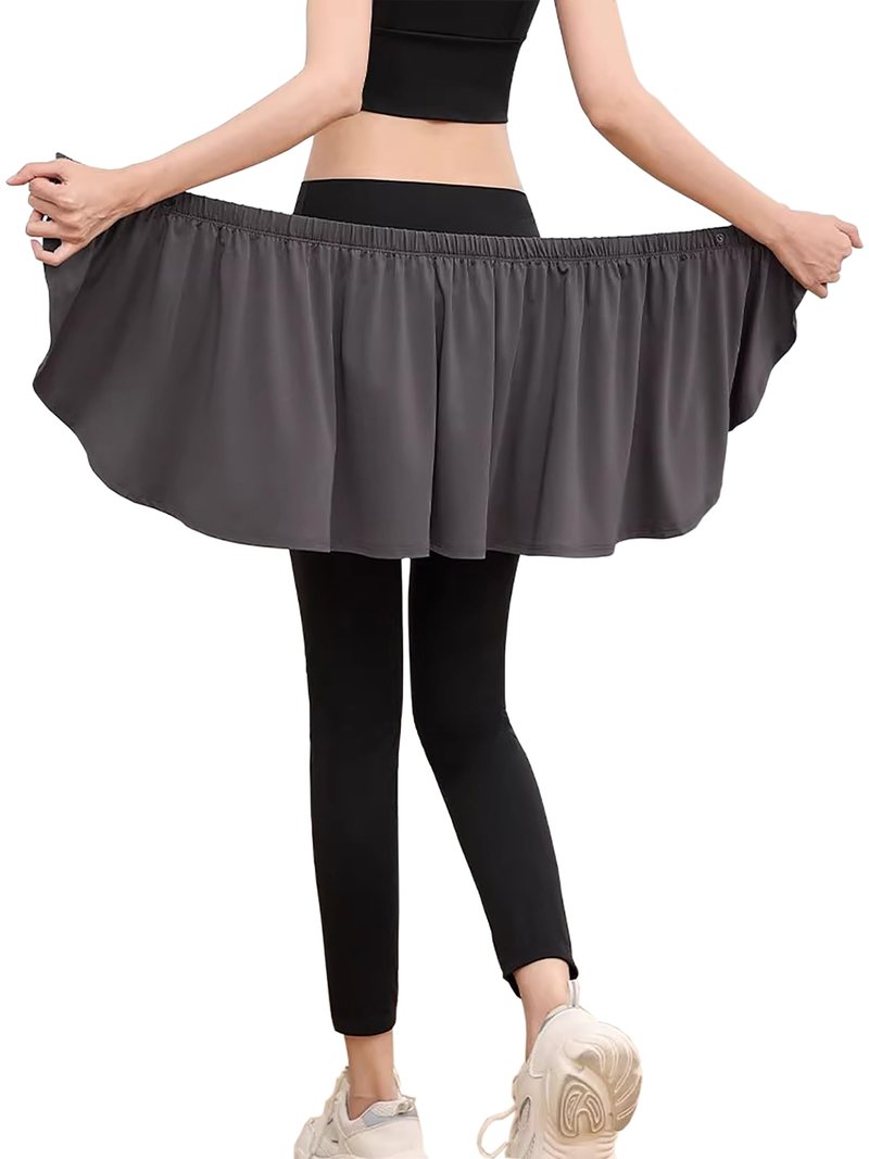 Women's Ballet Skirt, Stretch Dance Wrap Skirt, Quick-Dry Fabric Sport Wrap, Beach Cover Up Skirts Black