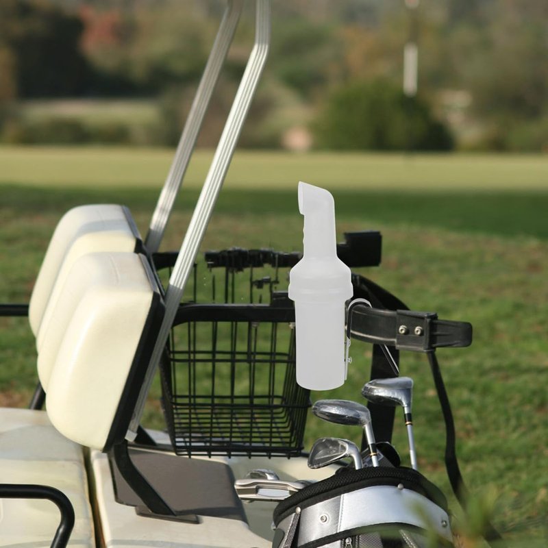 ULTECHNOVO Golf Cart Sand Bottle 14.37 Inch Hanging Sand Container with Holder for Golf Cart Accessories Universal Fit Easy Installation for Course Practice