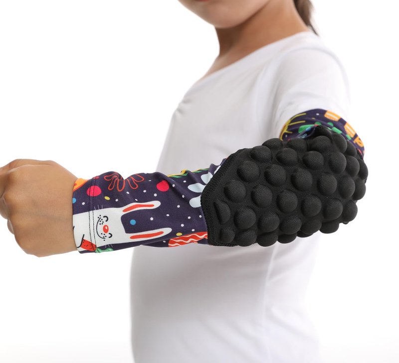 Topeter Sport Arm Pads Youth Child Compression Arm Sleeves for Bike, Cycling, Roller Skate, Golf 2pcs (Purple YS)