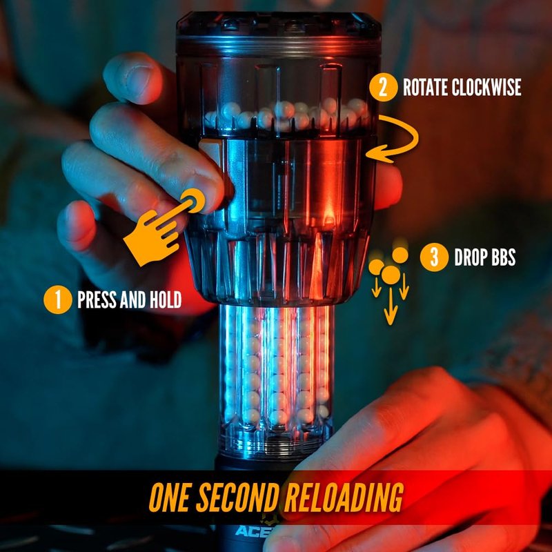 ACETECH Airsoft Grenade AceHive 40mm BB Nade for Rapid Reload (Spawner)