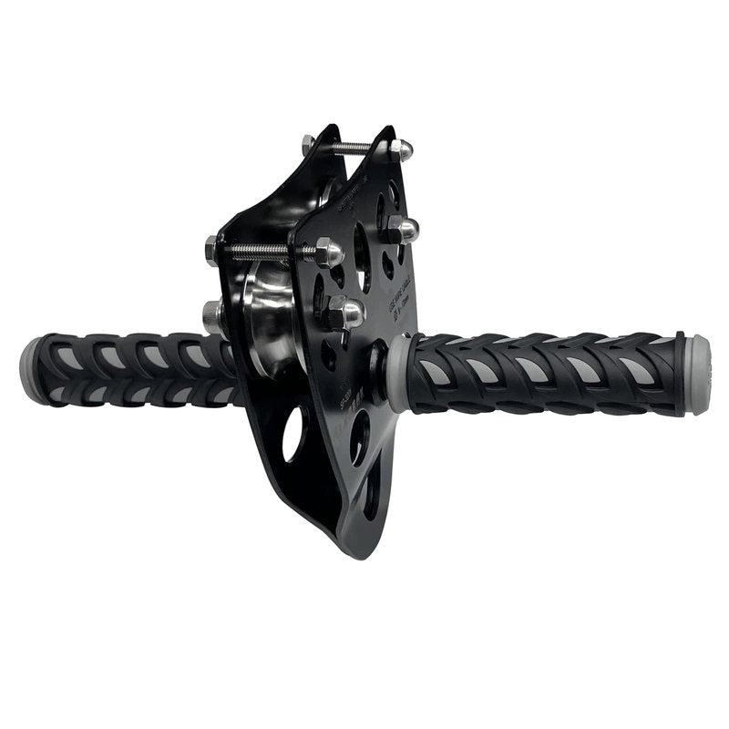 S.E.PEAK 45kN Tandem Speed Double Pulley, High Tensile Steel Alloy Zip Line Trolley with Handle for Backyard Zipline, Fits Cable Φ9~13 MM/Holds to 10000 lbs, Outdoor Playground Equipment