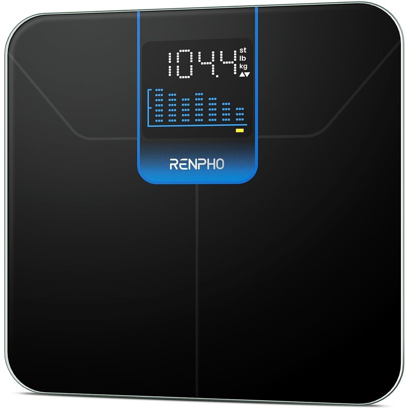 RENPHO Digital Bathroom Weight Scale - Accurate Body Weight Measurement with Large LED Display | 400lbs Capacity, 11.02” Size