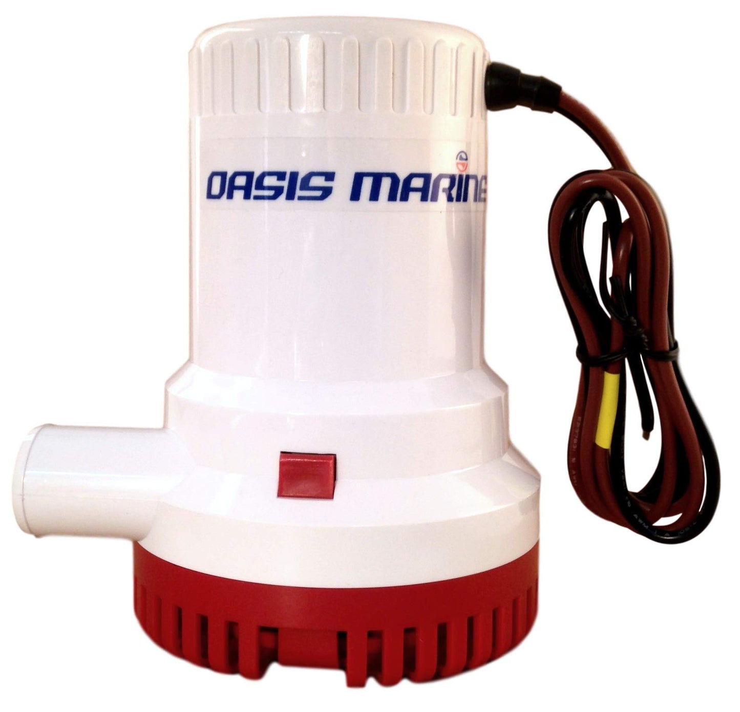 OASIS MARINE 2000 GPH 12V Bilge Pump – Marine Submersible Boat Water Pump, 1-1/8” (29mm) Outlet, Anti-Airlock, Stainless Steel Shaft, Fast & Reliable Bilge Drainage (Bilge Pump With Float Switch)