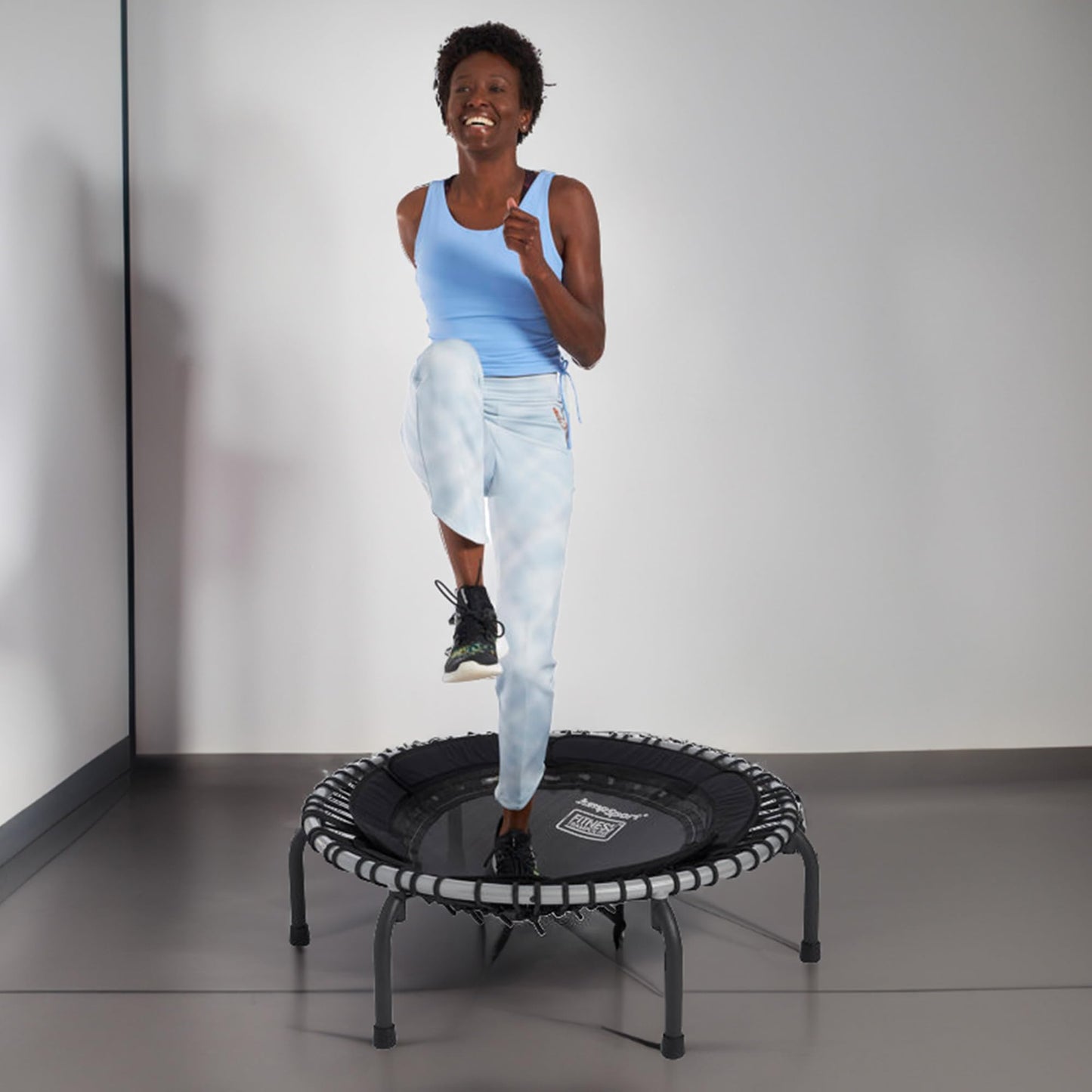 JumpSport 39" Premium Fitness Trampoline | Model 370 | Exercise Rebounder | 30 Adjustable Bungees | 275 lb Wt. Rating