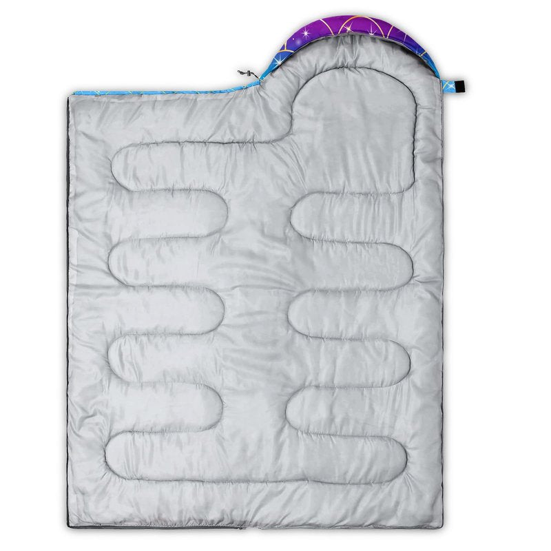 Axolotl Mermaid Scales Kids Girls Sleeping Bag - Lightweight Warm Cold Weather Hike Travel, Waterproof Portable Camping Outdoor Indoor Rainbow