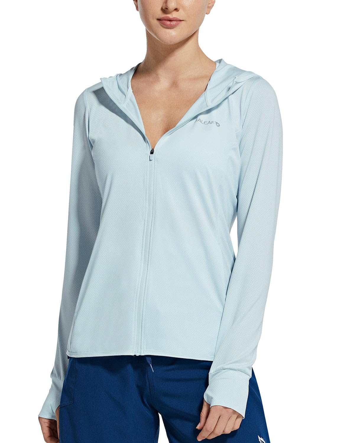 baleaf Women's Sun Protection Hoodie Jacket UPF 50+ Full Zip with Pocket